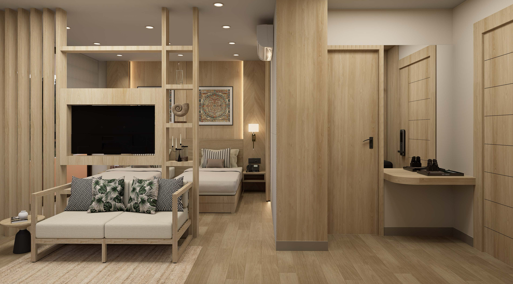 Two Bedroom Suite rendering